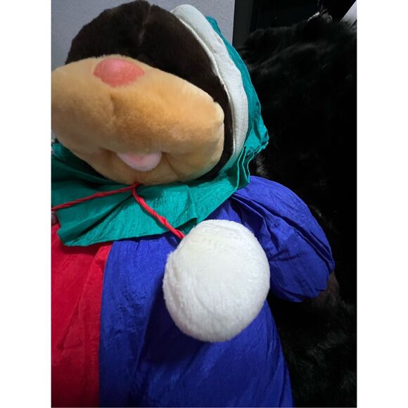 Large puffy parachute Christmas teddy bear 24 inches puffy